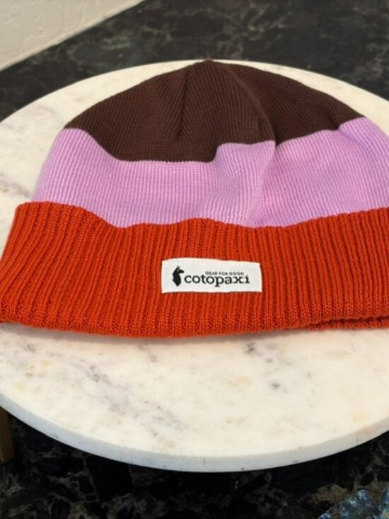 Accessories - Cotopaxi Teca Fleece Beanie Hat Unisex One Size Color Block Stripes